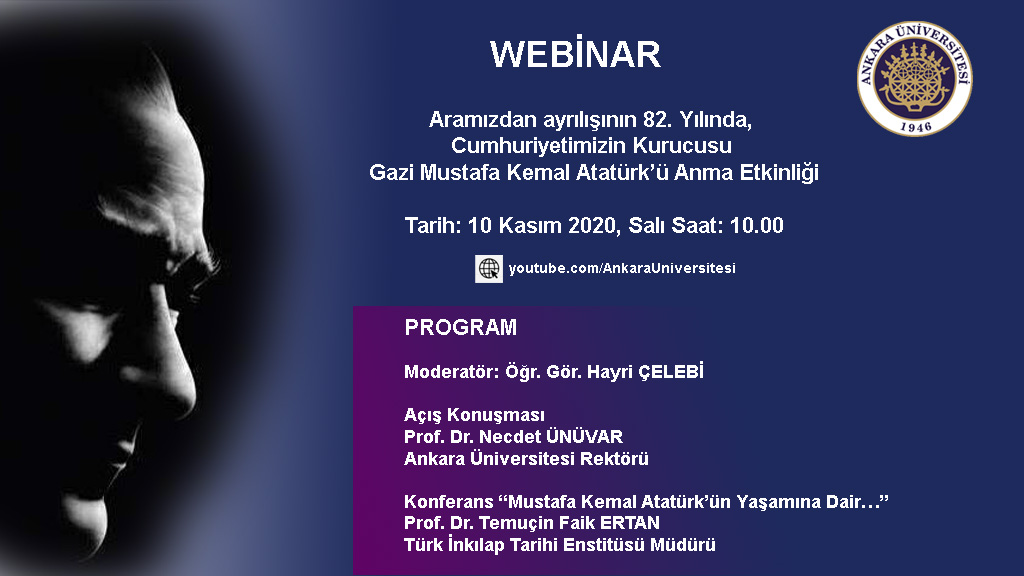 webinar 10 kasim ataturk u anma etkinligi ankara universitesi